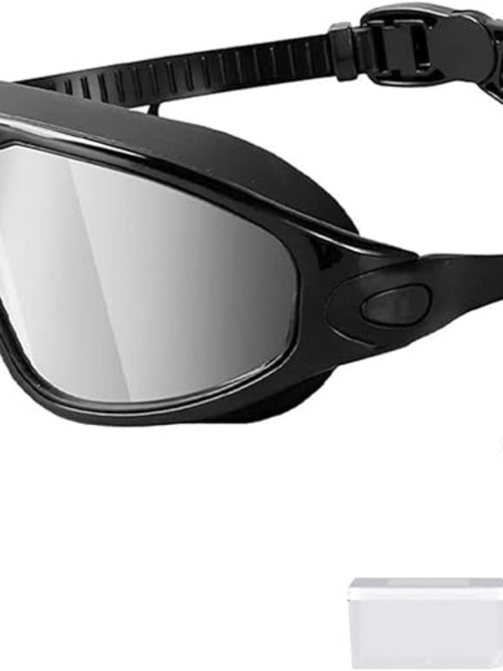 Swimming Goggles Large Frame HD Adjustable Frame UV Protection Silicone Anti-Fog